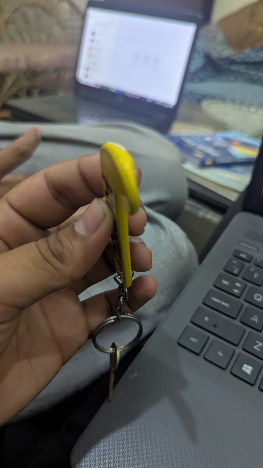 hockey key ring